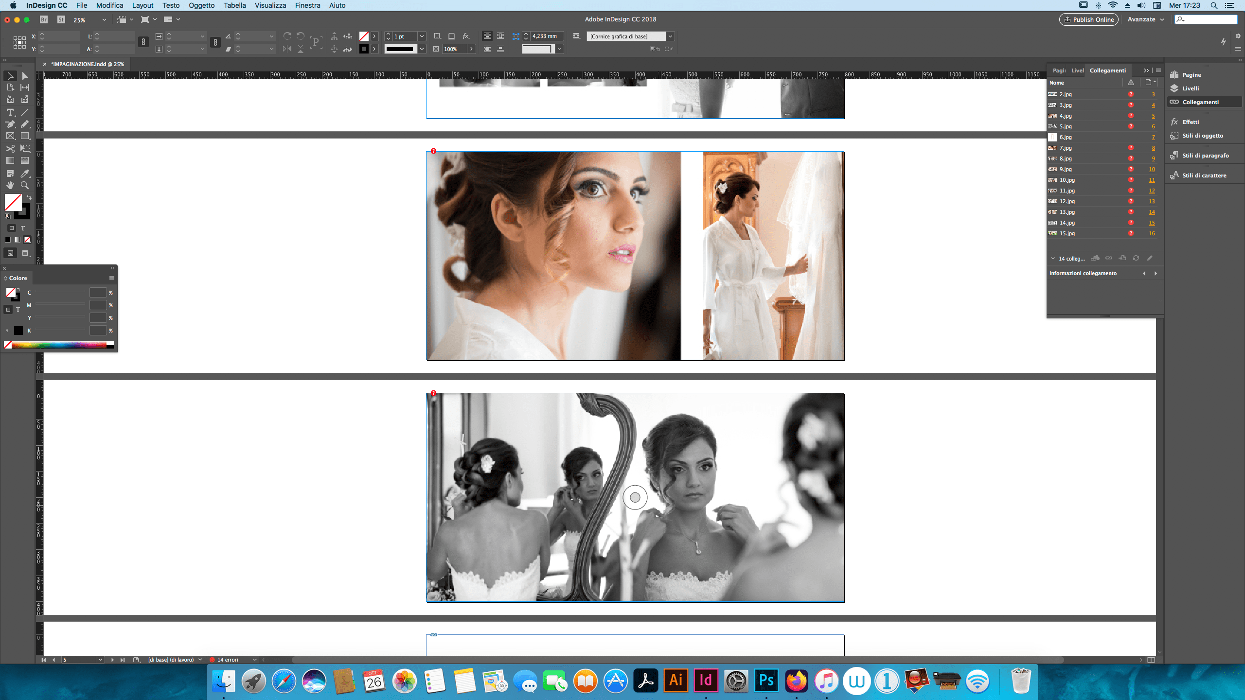 post produzione fotografica indesign