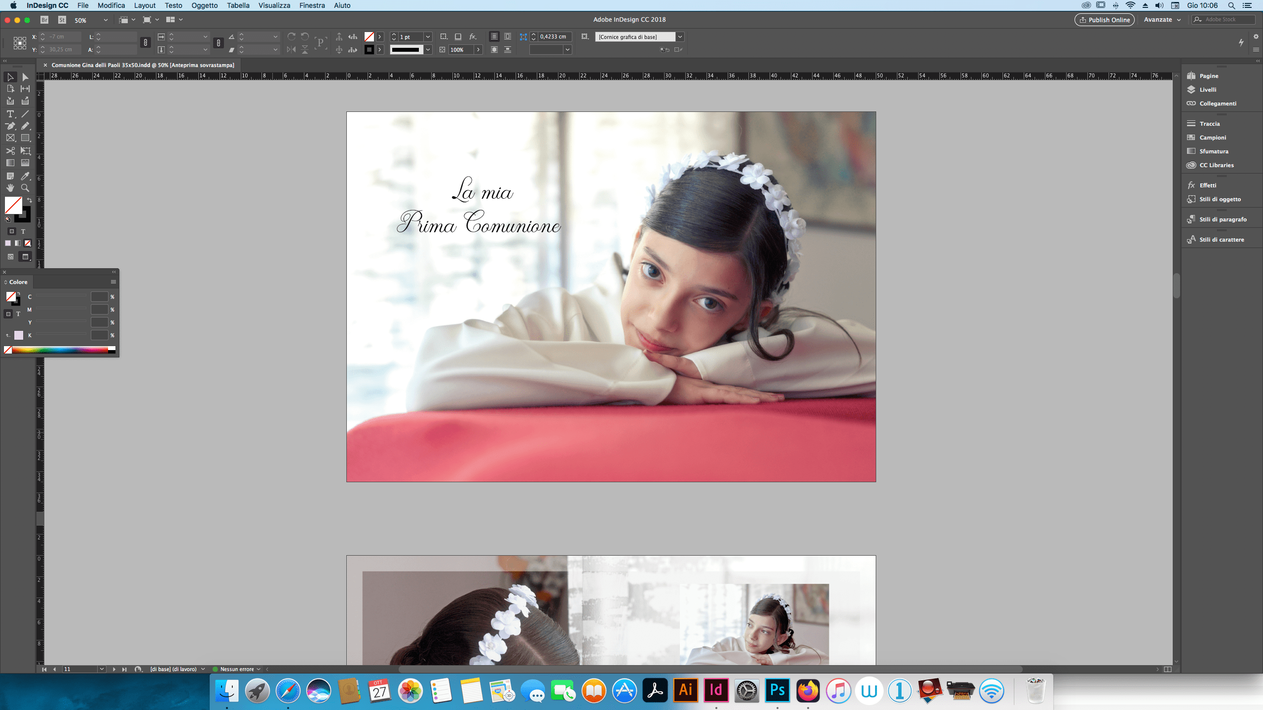 post produzione fotografica indesign